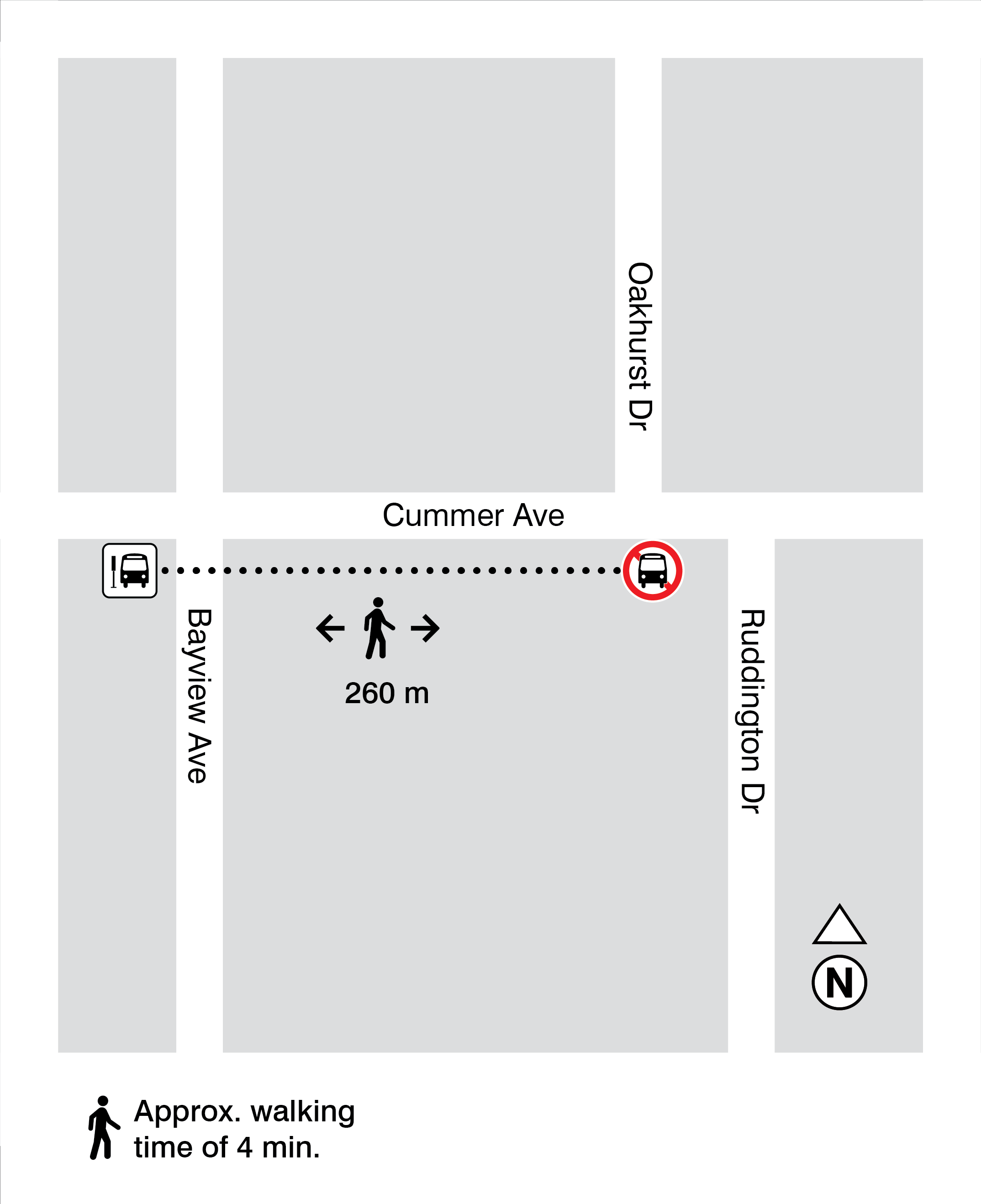 Map for stops 1817 and 1802